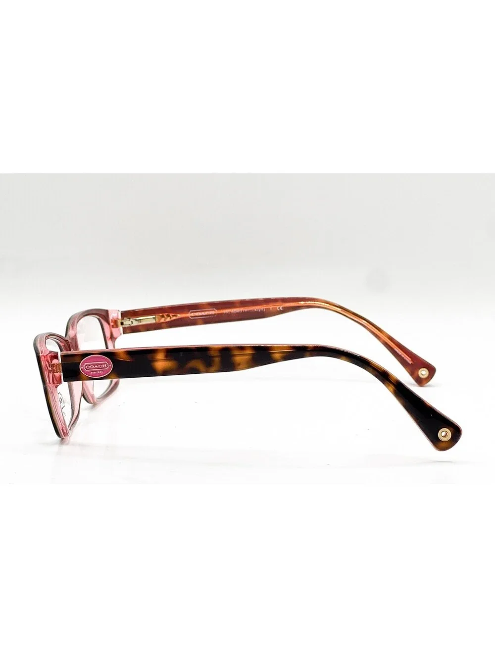 Coach HC 6040 5115 Tortoise Pink Rectangle Authentic Eyeglass Frames 52-16-135